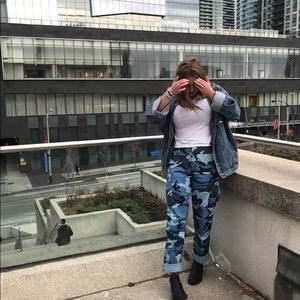 Blue camo pants